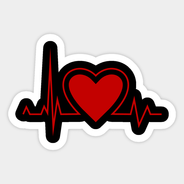 Heartbeat Sticker by Istanbul